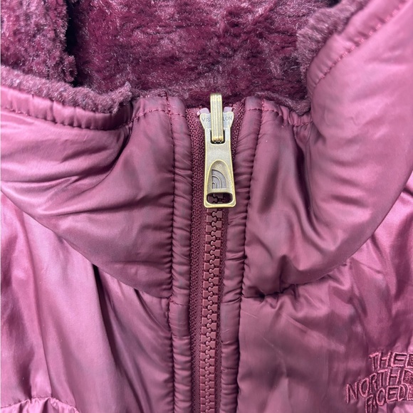 The North Face Girl’s Maroon Mossbud Swirl Insulated Reversible Jacket M 10/12 - Picture 6 of 16